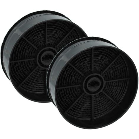 vhbw 2x Filtres à charbon actif remplacement pour IKEA 904.213.36, NYTTIG FIL 120 pour hotte aspirante - 12,4 cm