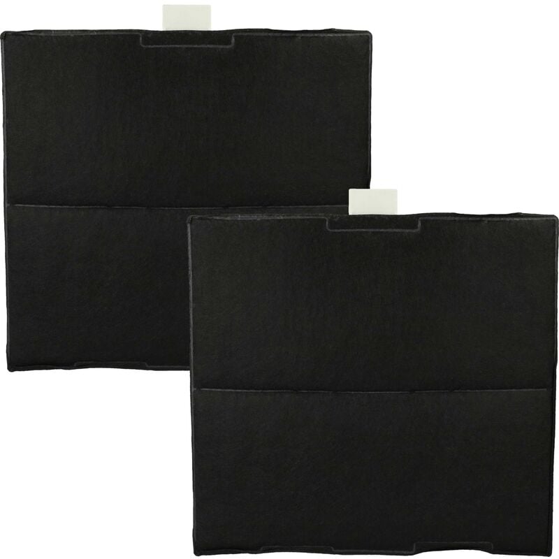 2x Filtres à charbon actif remplacement pour Neff Z5131X1, Z5131X5 pour hotte aspirante - 23,5 x 22 x 2 cm - Vhbw