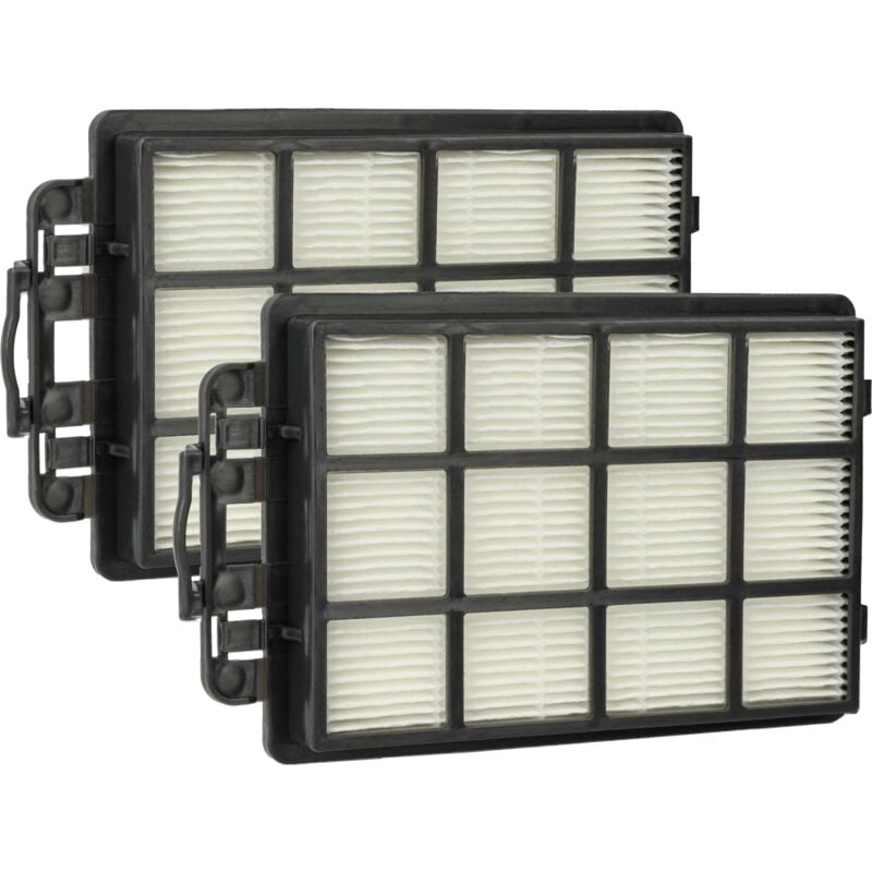 2x Filtres à lamelles compatible avec Beko vcm 7180 8835403200 aspirateur à main - Vhbw