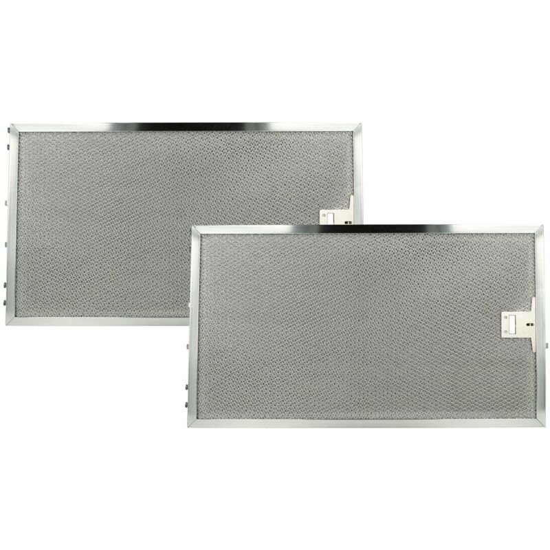 Vhbw - 2x Filtres anti-graisse compatible avec Miele hotte de cuisine, métal