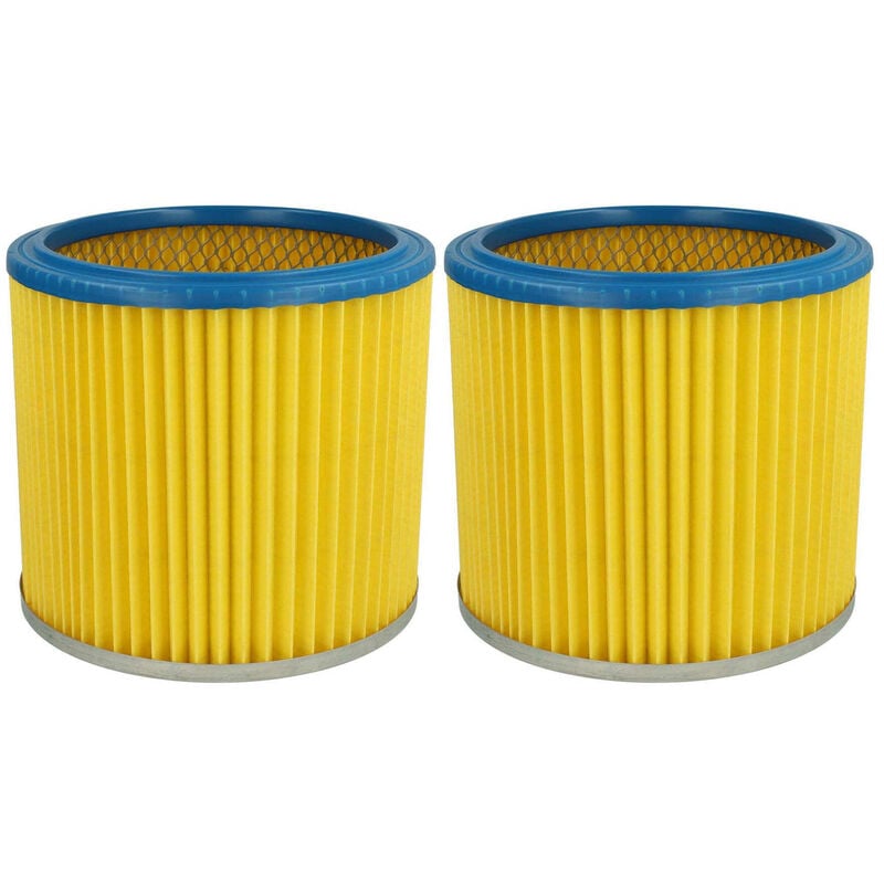 Vhbw - 2x filtres aspirateurs, compatible avec Einhell Inox 1100, Inox 1250/1, Inox 1400/AS, Inox 1450 w, rt-vc 1600 e, rt-vc 1630 sa, te-vc 2230 sa