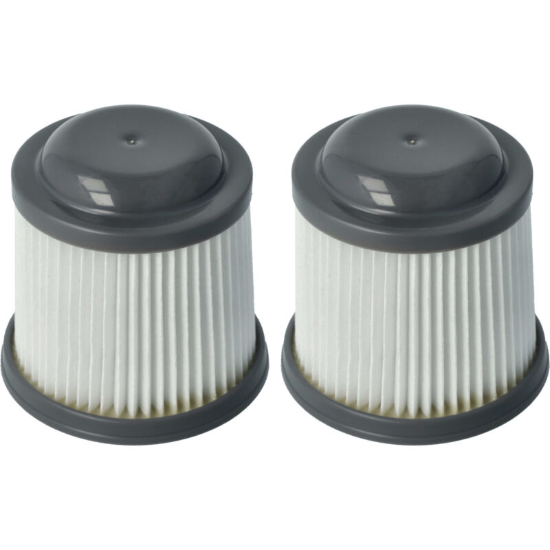 Vhbw - 2x filtres à cartouche compatible avec Black & Decker Dustbuster Pivot PD1820LF, PV1210, PV1225, PV1225NB, PV1225NPM, PV1410 aspirateur