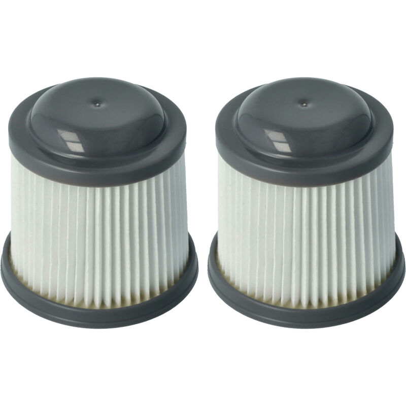 Vhbw - 2x filtres à cartouche compatible avec Black & Decker Dustbuster Pivot PV1425, PV1425N, PV1810, PV1825, PV1825N, PV9610 aspirateur