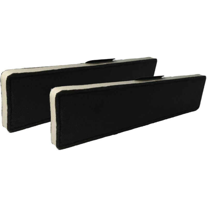 Vhbw - 2x Filtres à charbon actif compatible avec Miele da 1200, da 1255, da 1160-60, da 1180, da 1260, da 1280 hotte aspirante - 43 x 10 x 2 cm