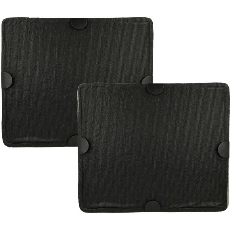 Vhbw - 2x Filtres à charbon actif compatible avec Miele ponte, pur 60 w, pur 67 w, pur 68 w, pur 90 w, pur 91 d hotte de cuisine - 29 x 24,5 x 2 cm