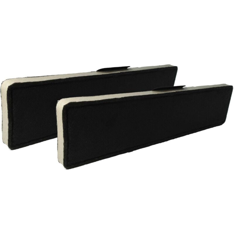 Vhbw - 2x Filtres à charbon actif remplacement pour Miele dkf 21, dkf 18, dkf 18-1, dkf 18-2, dkf 20, dkf 20-1 pour hotte aspirante - 43 x 10 x 2 cm