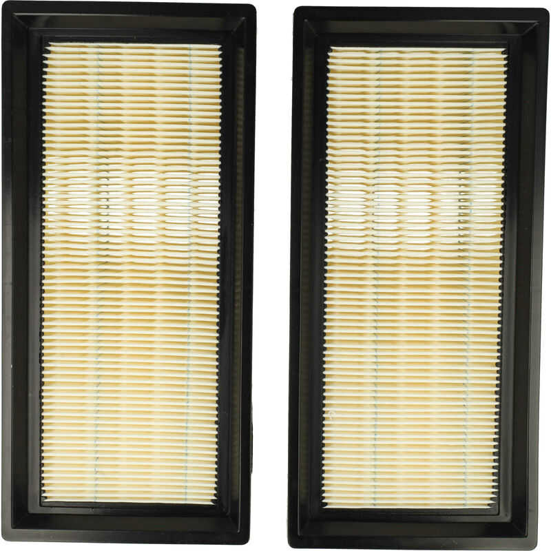 Vhbw - Set de 2x filtres d'aspirateur compatible avec Protool Festool vcp 300 e-l, 300 e-m aspirateur - Filtre principal, filtre plissé plat