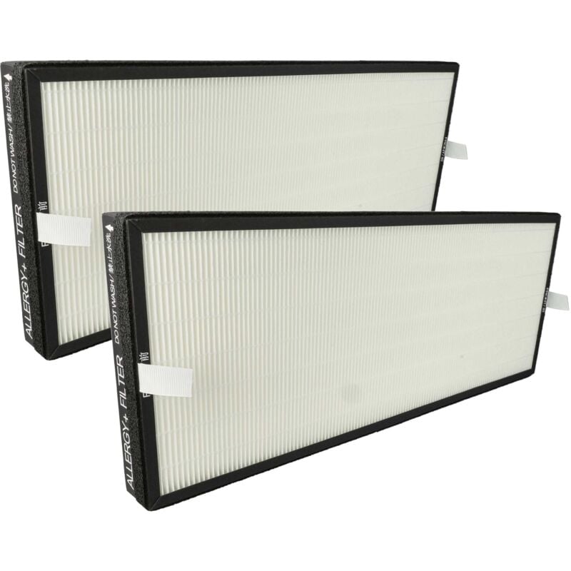 2x Filtres hepa compatible avec Rowenta Intense Pure Air Home Connect PU6180, PU6180 F0 humidificateur d'air - Filtre de rechange - Vhbw