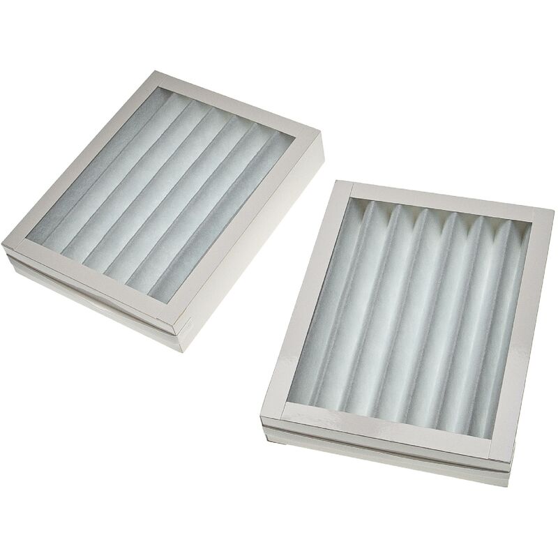 2x Filtres remplacement pour Paul 524000040 pour appareil de ventilation - Set de filtres à air G4, 25 x 20 x 9 cm, blanc - Vhbw