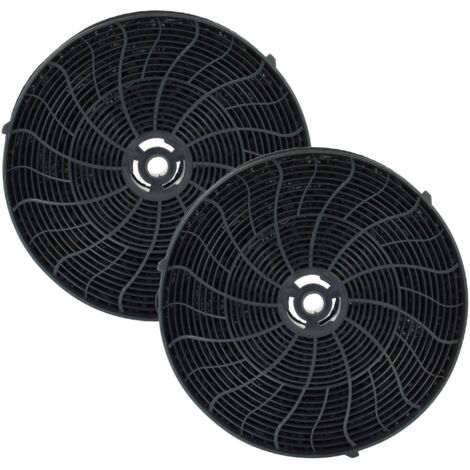 vhbw 2x filtro a carboni attivi compatibile con Electrolux EFV80465OK, EFV80464OX, EFV80464OW, EFV80464OK, EFV80460OW, EFV80460OK cappe aspiranti
