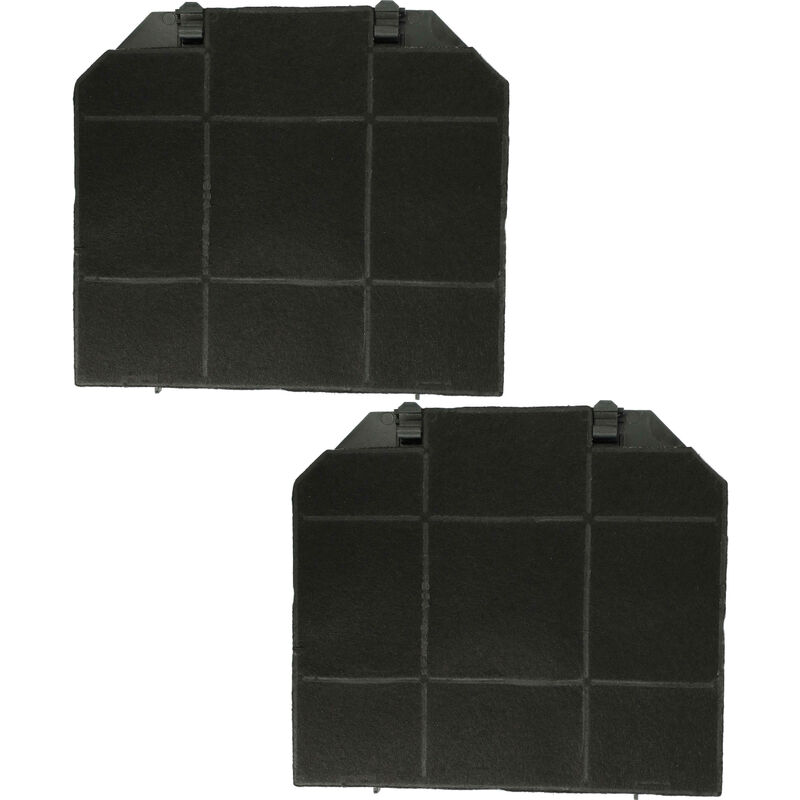 Image of 2x filtro a carboni attivi compatibile con Electrolux Reflex, stilo angolo, Side, Stilo al 90 cappe aspiranti - 26,5 x 23,5 x 1,5 cm - Vhbw