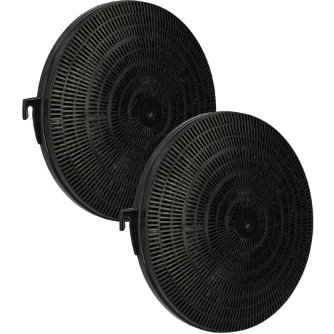 vhbw 2x Filtro a carboni attivi compatibile con Faure CHM186B 94264026700 cappe aspiranti - 21 cm