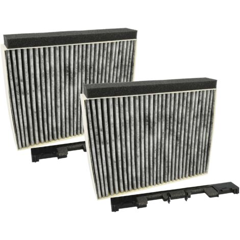 vhbw 2x filtro a carboni attivi compatibile con Junker & Ruh JZ5105X5(00), JZ5101X5/01, JZ5101X5(01) cappe aspiranti + telaio di supporto