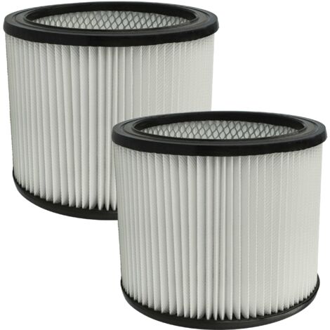 Vhbw Filtri A Pieghe Compatibili Con Black & Decker SVA520B | Set Da 2 Cartucce Filtranti Per Aspirapolvere, Lavabili