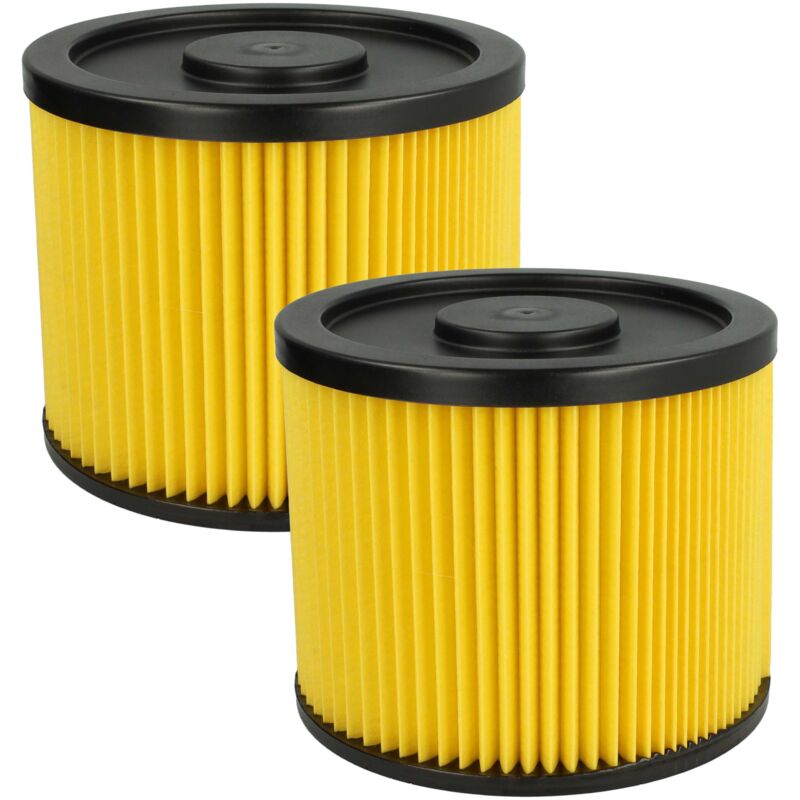 Image of 2x filtro a pieghe piatte compatibile con Einhell bt-vc 1250/1, as 1100, as 1100 Inox, bt-vc 1250 s, bt-vc 1500 sa, bt-vc 1250 sa aspirapolvere - Vhbw
