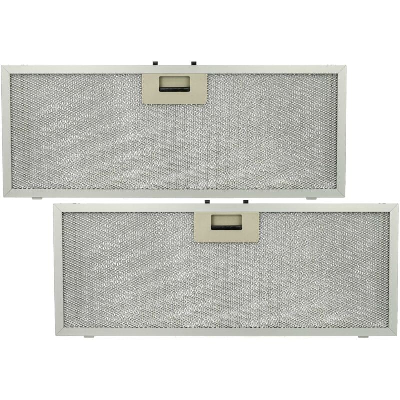 Image of 2x filtro anti-grasso compatibile con Elica cora S40, cora SL3V cappa da cucina - 45,9 x 17,7 x 0,85 cm, metallo - Vhbw