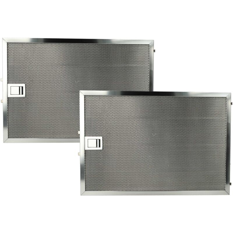 Image of 2x filtro Anti-Grasso sostituisce Alapure MFR051 per cappa da cucina - 36,8 x 25,4 x 0,9 cm, acciaio inox - Vhbw