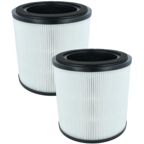 vhbw 2x filtro aria compatibile con Bosch AIR 2000 purificatore d'aria - filtro combinato prefiltro + HEPA + carbone attivo