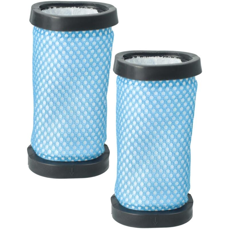 Image of 2x filtro compatibile con Hoover RA22AFPR 011, RA22ALG 011, RA22DDB 011, RA22ALG 019 aspirapolvere - Filtro aria di scarico, nero / bianco / blu
