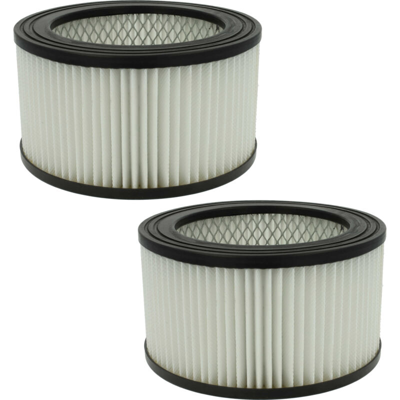 Image of Vhbw - 2x filtro compatibile con Vigor 600W, 1200W, 99400-45/3, 800W, aspir-el inox lt 15 aspiracenere - Filtro hepa
