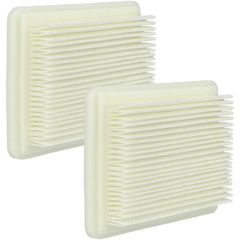 vhbw 2x Filtro compatible con Bosch UniversalVac 18 aspiradora - filtro HEPA/plisado plano blanco