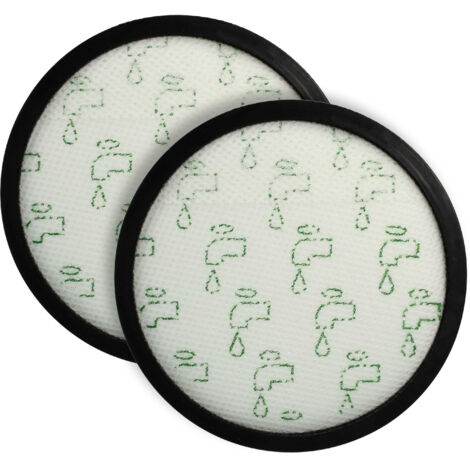 vhbw 2x Filtro compatible con Rowenta Green Force Cyclonic Max RO7B12EA aspiradora - Filtro de aire de salida, negro / blanco