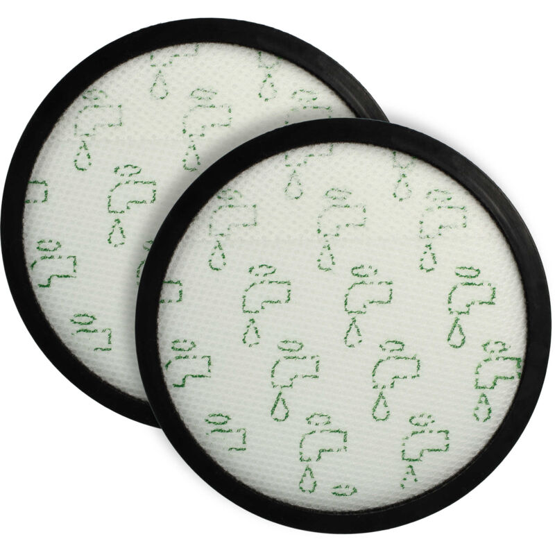 2x Filtro compatible con Rowenta RO7283EA, RO7289EA, RO7266EA aspiradora - Filtro de aire de salida, negro / blanco - Vhbw
