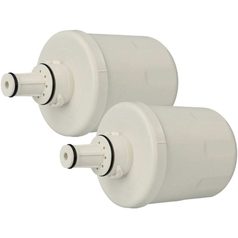 2x filtro de agua, cartucho de filtro compatible con Samsung RS2644SW, RS265LABP, RS2630WW, RS2644SL, RS2630SH, RS2630SW, RS2623VQ frigoríficos - Vhbw