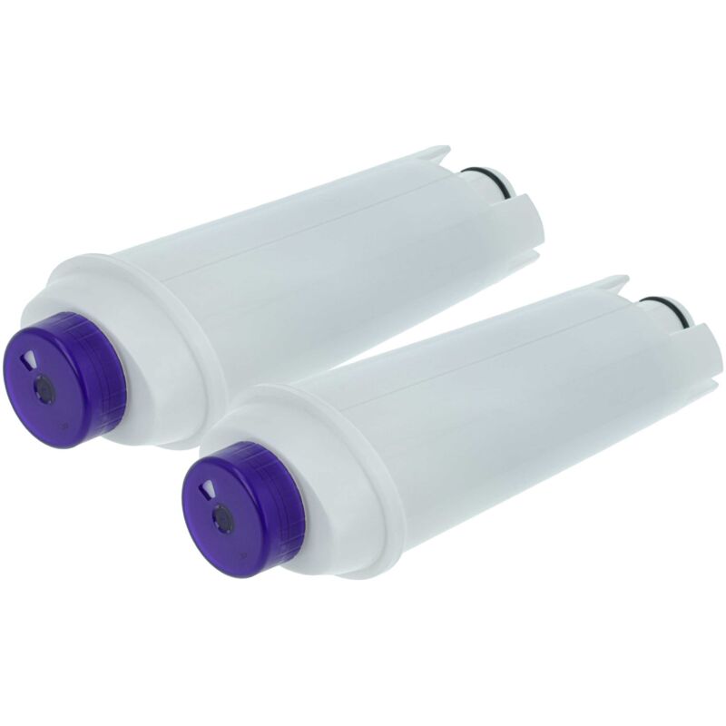 2x Filtro de agua compatible con DeLonghi ecam 25.462.B, ecam 25.462.S máquina de café automática, cafetera exprés - blanco / azul - Vhbw