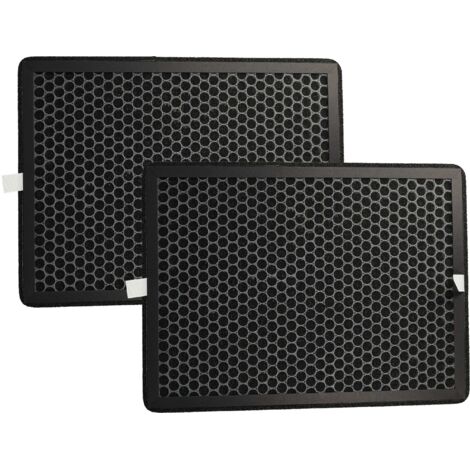 vhbw 2x Filtro de aire compatible con Rowenta Pure Air Nanocaptur PU3040 purificador - Filtro combi carbón activo + Allergy+