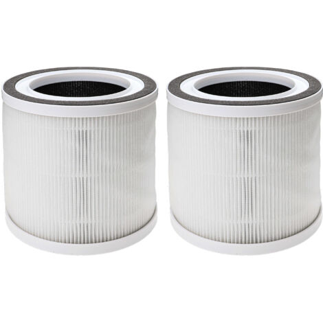 vhbw 2x Filtro de aire compatible con TCL Breeva A1, A1W purificador - Filtro combi prefiltro + HEPA 13 + carbón activado