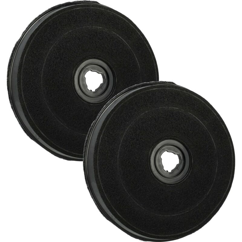 2x filtro de carbón activado compatible con De Dietrich HB4625F1 - eco E233, HB4655E1 - eco E233, HB4655E11 - eco E233 campana extractora - Vhbw