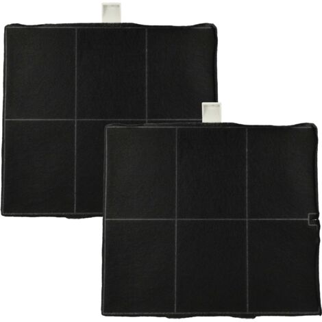 vhbw 2x filtro de carbón activado compatible con Balay 3BD697(C/N/X), 3BD796NP, 3BD8123X, 3BD861XP, 3BD863XP campanas cocina - 25,5 x 22,5 x 2,3 cm