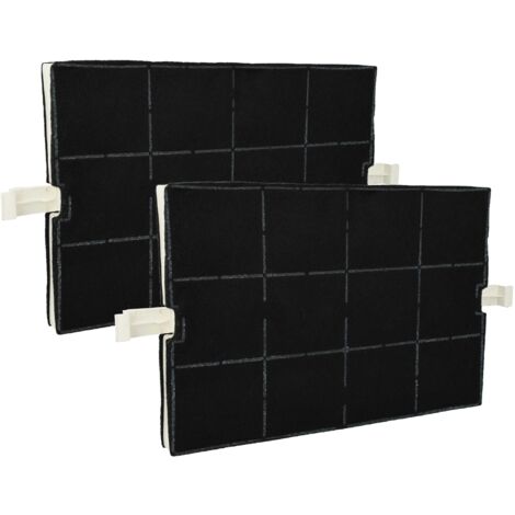 vhbw 2x filtro de carbón activado compatible con Balay 3BD898XAD, 3BD795X, 3BD775X, 3BD765X, 3BC898XAD campanas cocina - 36,7 x 20,0 x 2,4 cm
