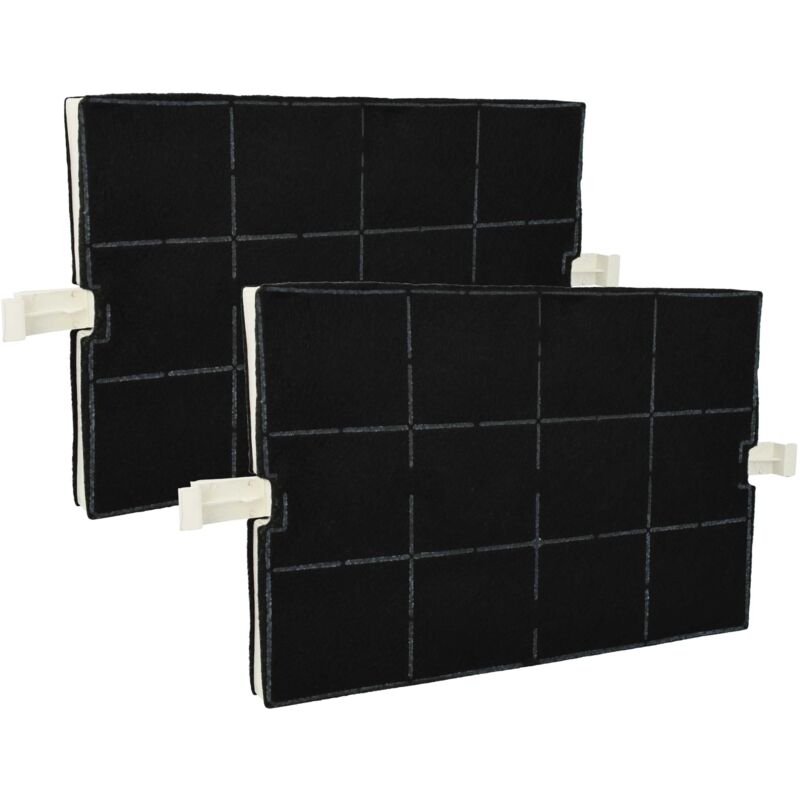 2x filtro de carbón activado compatible con Bosch DHZ5160, AH600990, DIW116750, DHZ5305, DHZ5166, DHZ5165 campanas cocina - 36,7 x 20,0 x 2,4 cm
