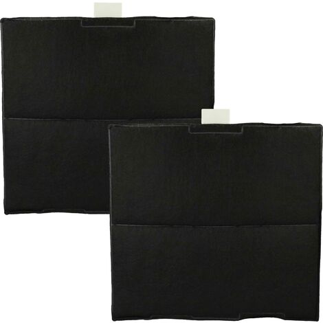 vhbw 2x filtro de carbón activado compatible con Bosch DWW093651A, DWB099751 campanas cocina - 23,5 x 22 x 2 cm