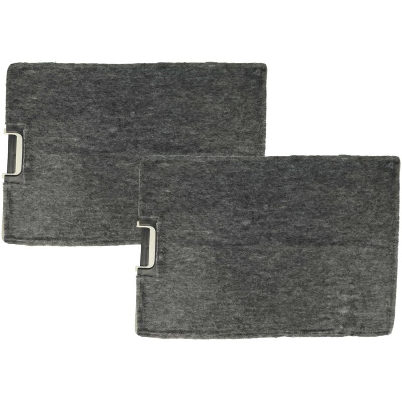 2x filtro de carbón activado compatible con Miele da 2002U, da 199, da 199-2, da 196-2, da 1992, da 200-2 u campanas cocina - 30 x 21,5 x 3 cm - Vhbw