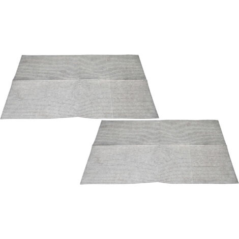 vhbw 2x Filtro de vellón compatible con Neff campana extractora 60 cm - 57 x 47 x 0,3 cm, vellón micro
