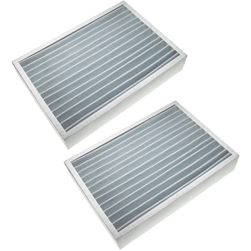 

2x filtro G4 compatible con Zehnder Paul Campus 500 DC, Compakt 350 unidad de ventilación - Set de filtro, 50 x 35 x 9 cm, blanco - Vhbw