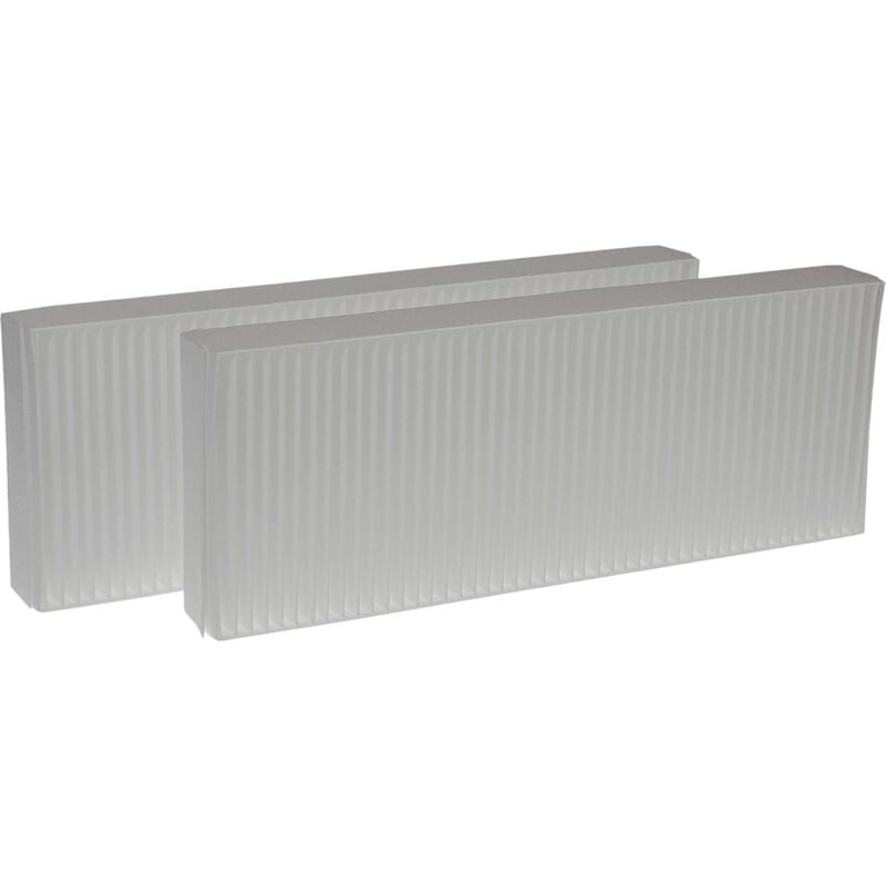 

2x filtro G4 compatible con Zehnder Paul Novus 300, Novus 450 unidad de ventilación - Set de filtro, 48 x 18 x 10 cm, blanco - Vhbw