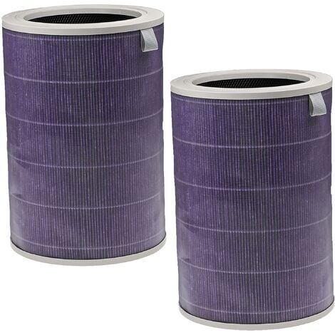 vhbw 2x Filtro HEPA compatible con Xiaomi Mi Air Purifier Max purificador aire - Filtro de repuesto con filtro carbón activado, antibacteriano