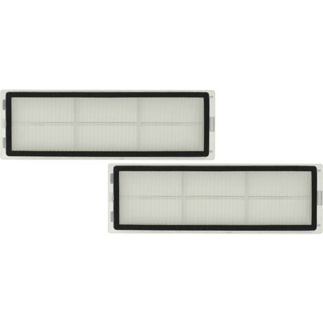 vhbw 2x Filtro HEPA con telaio compatibile con Dreame D9, F9 robot aspirapolvere - filtro aria, 15 x 5 x 1,4 cm