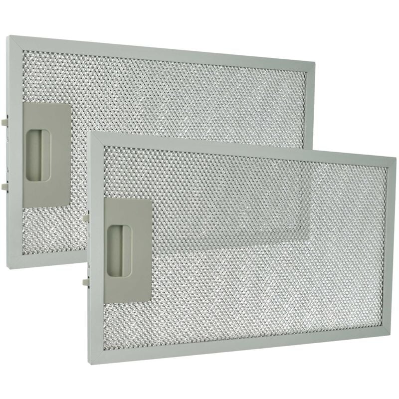 vhbw 2x Filtro metálico de grasa compatible con Klarstein Lorea, Lorea 60, Lorea 90, 10028655, 10030099 campana extractora aluminio