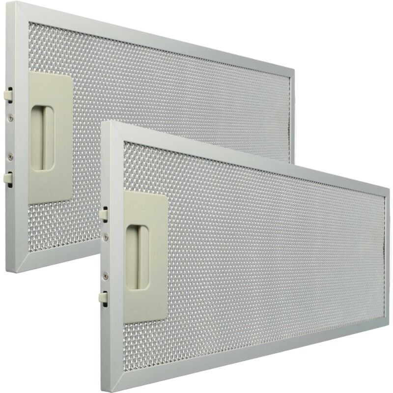 2x Filtro metálico de grasa reemplaza Klarstein 10034875 para campana extractora aluminio - Vhbw