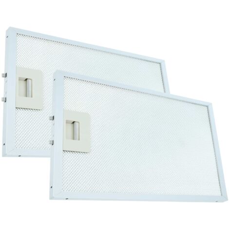 vhbw 2x Filtro metálico de grasa reemplaza Whirlpool C00265861, C00280008, C00314158, C00333052 para campana extractora - 30,4 x 26,8 x 1,2cm metal