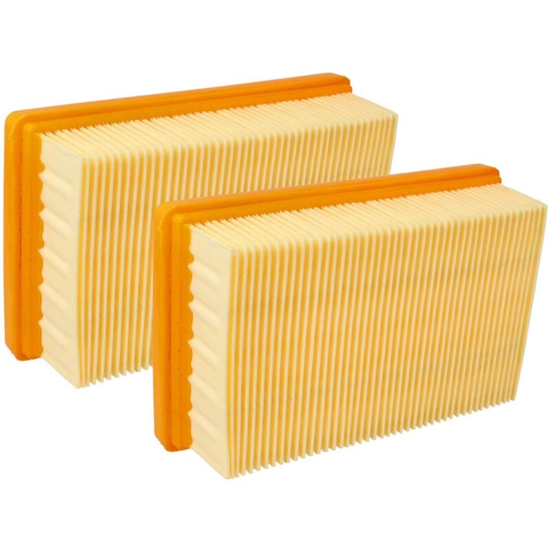 

® 2x Filtro plisado plano, filtro laminado reemplaza 2.863-005.0 para aspiradores multiusos, húmedos/secos Kärcher WD6 P, WD6 Premium - Vhbw