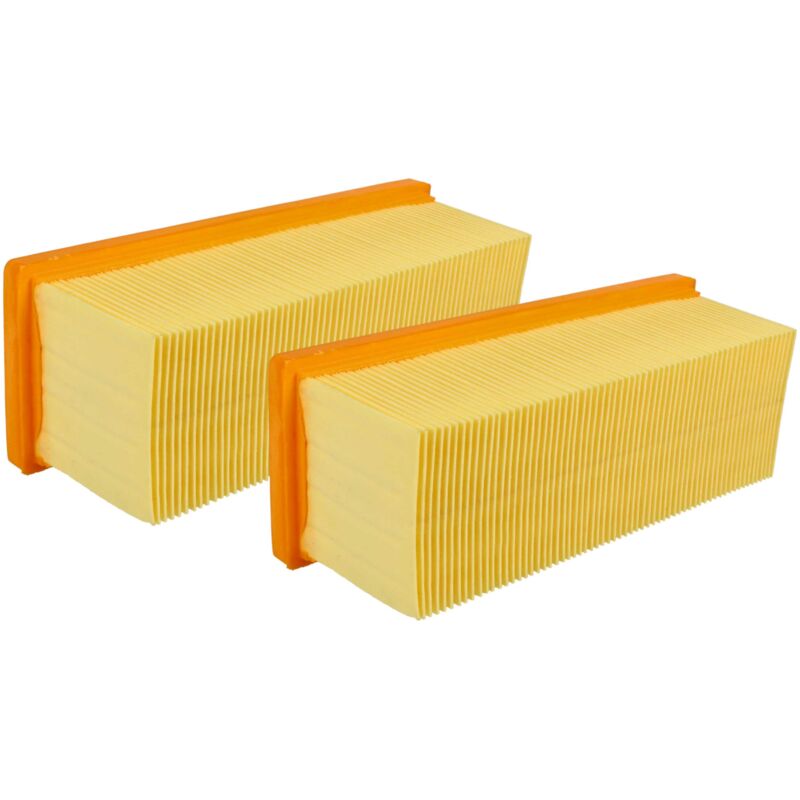 

2x filtros aspiradora compatible con Kärcher 2501, 2501 TE, 2601, 2601 plus, 2701, 2701TE, 2801, 2801 plus, 3001, 3001 hot - Filtro principal - Vhbw