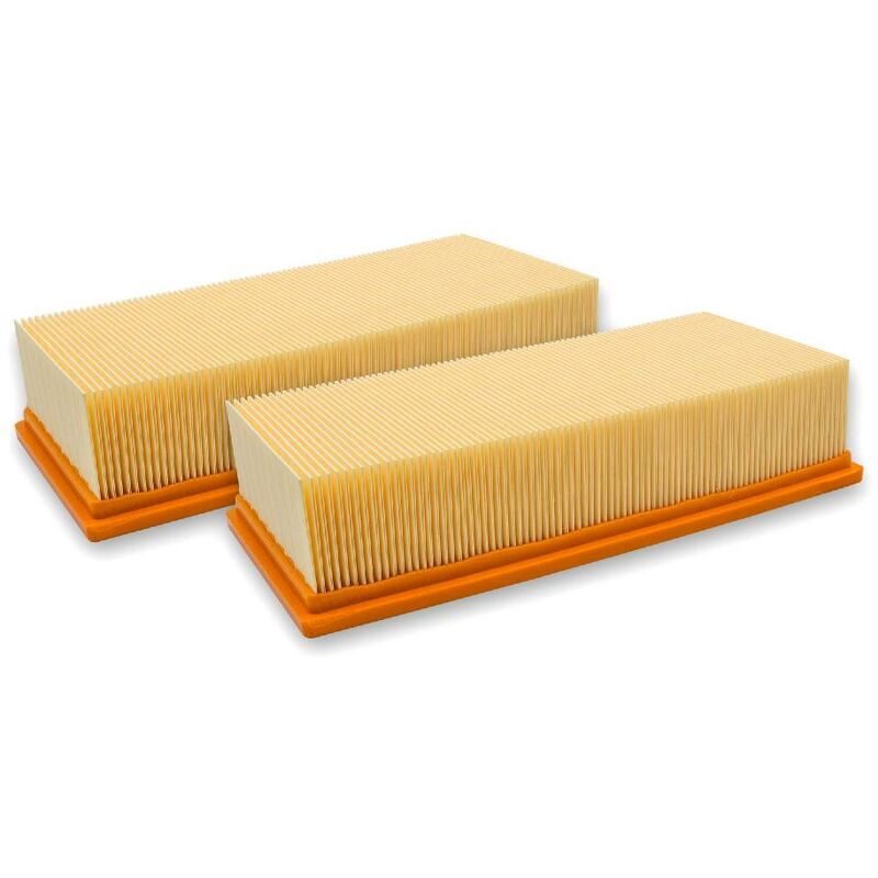 

2x Filtro plisado plano reemplaza 6.904-283.0 Kärcher aspiradora agua/seco NT 65/2 Ap, NT 65/2 Ap Me, NT 75/2 Ap Me Tc - Vhbw