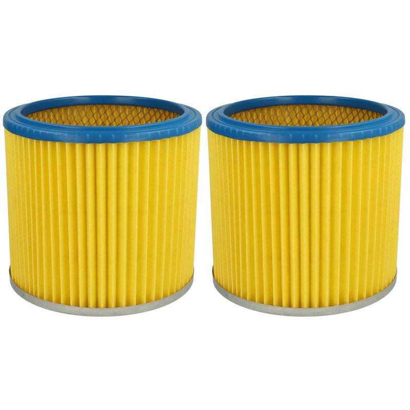 

2x Filtro redondo / filtro laminado para aspiradoras, aspiradoras multiusos Aqua Vax Power 1000 - Vhbw