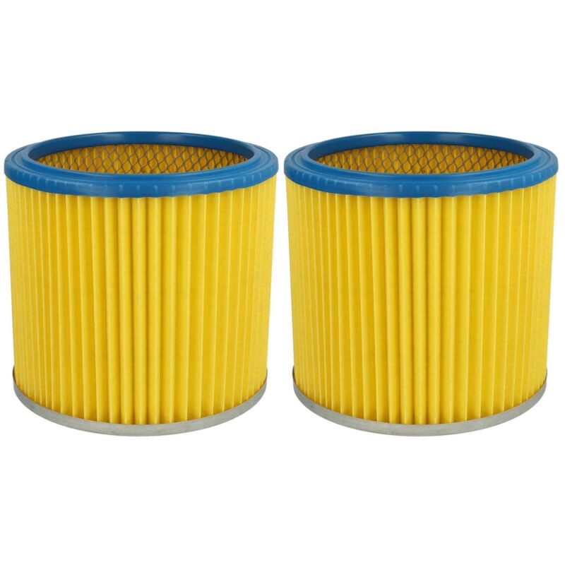 Image of Vhbw - 2x filtro rotondo / filtro lamellare compatibile con aspirapolvere multiuso Aqua Vac Synchro 22, 30, 30/A, 40 ac, 40/A